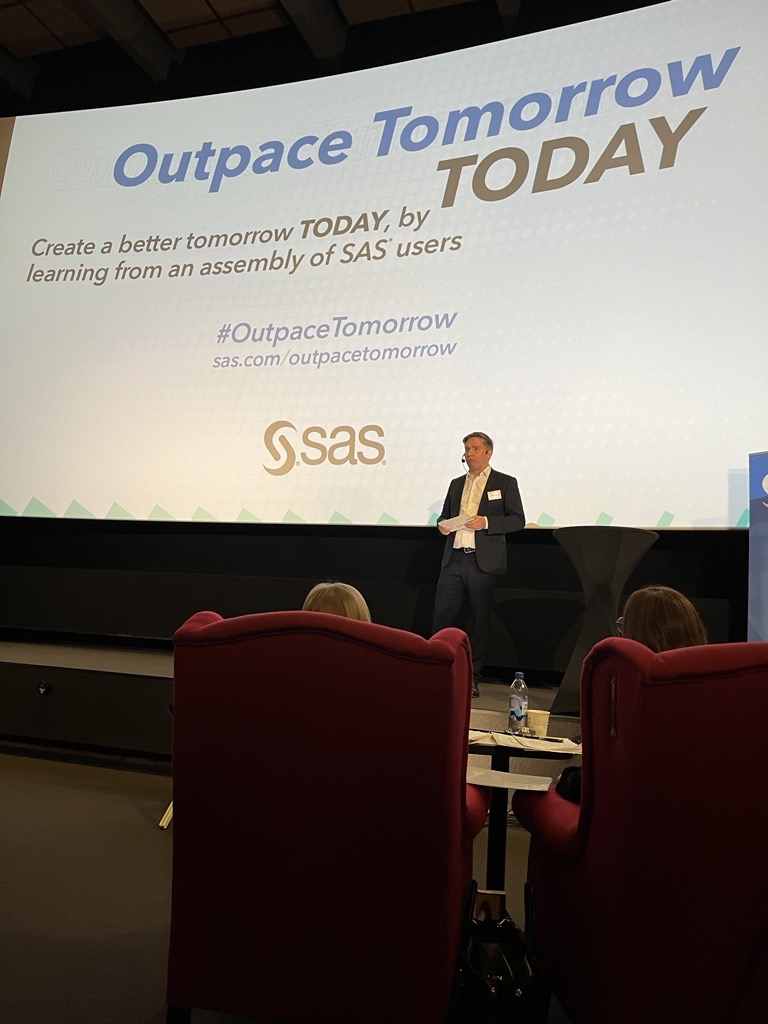 sas_nordic's tweet photo. 🇫🇮 A full house today for SAS Outpace Tomorrow Today at Maxim in Helsinki.
#outpacetomorrow #SAS #innovation https://t.co/WLm809vm8f