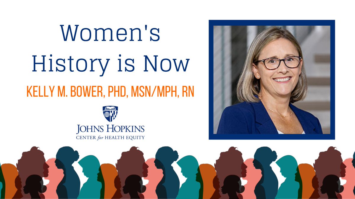 Johns Hopkins Center for Health Equity (@jhhealthequity) on Twitter photo In honor of #WomensHistoryMonth, we are highlighting some of the many incredible women who make up CHE.
Today, we recognize <a href="/KellyBowerRN/">Kelly Bower (she/her)</a> whose research focuses on racial disparities in #maternalhealth and #infanthealth
Learn more bit.ly/3JBaphi
#womenshistoryisnow In honor of #WomensHistoryMonth, we are highlighting some of the many incredible women who make up CHE.
Today, we recognize <a href="/KellyBowerRN/">Kelly Bower (she/her)</a> whose research focuses on racial disparities in #maternalhealth and #infanthealth
Learn more bit.ly/3JBaphi
#womenshistoryisnow