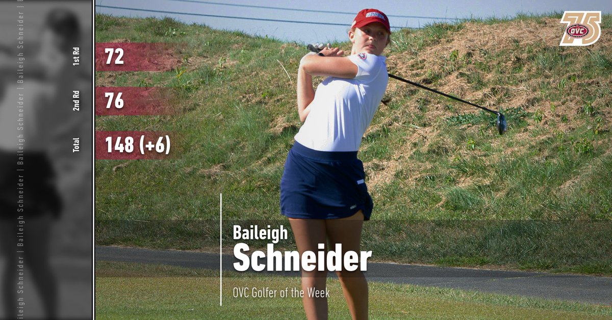 𝗢𝗩𝗖 𝗙𝗲𝗺𝗮𝗹𝗲 𝗚𝗼𝗹𝗳𝗲𝗿 ⛳ 𝗼𝗳 𝘁𝗵𝗲 𝗪𝗲𝗲𝗸
<a href="/USI_WGolf/">USI Women’s Golf</a> sophomore Baileigh Schneider

• Set her collegiate-best with a 9th place finish at The Julie

#OVCit | #OVC75 | #GoUSIEagles
