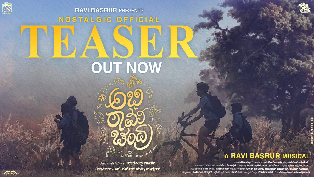 Here's The Nostalgic Breezy Teaser Of Our Film #AbhiRamaChandra❤️

youtu.be/t_9RSgEefOg
Please Do Watch & Share✨

#AbhiramachandraTeaser
#Arc #ARCTeaser