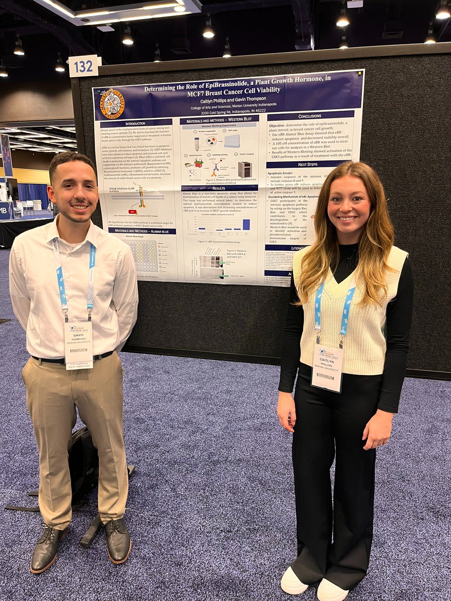 MarianUniv's tweet photo. Students explore Seattle at the international conference for the American Society of Biochemistry and Molecular Biology! Caitlyn Phillips and Gavin Thompson present results of their work. Support student research in the College of Arts and Sciences on #DayForTheKnights2023 https://t.co/ji7ci7Uriv
