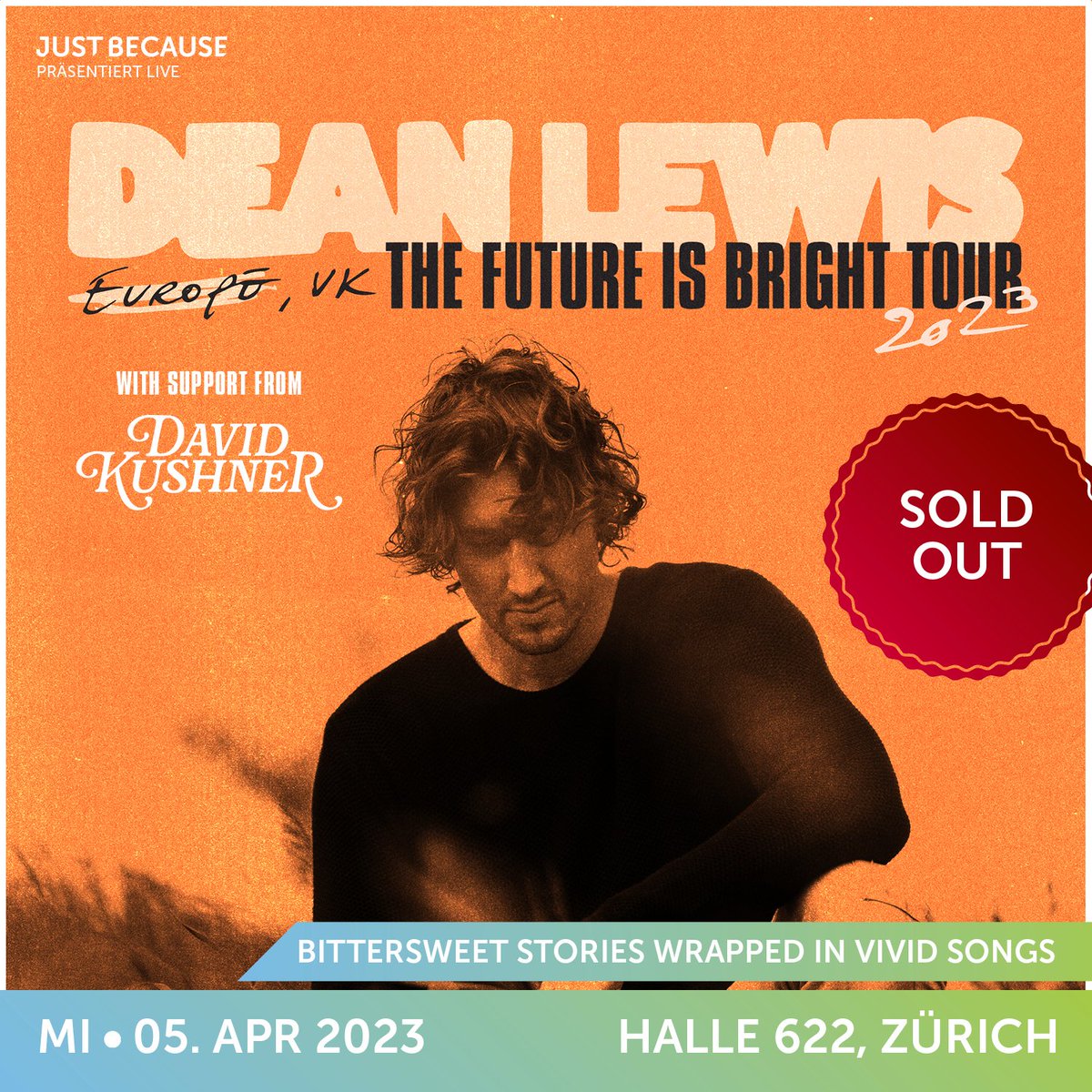 𝚆𝙸𝙽 𝚃𝙸𝙲𝙺𝙴𝚃𝚂 🍀
Am Mi 5. April präsentiert <a href="/deanlewismusic/">Dean Lewis</a> sein neues Album "The Hardest Love" sowie alle seine Hits in der #Halle622 Zürich. Für die ausverkaufte Show verlosen wir 2x2 Gästelistenplätze.
➡️ stadtkonzerte.ch/raffles/ticket…