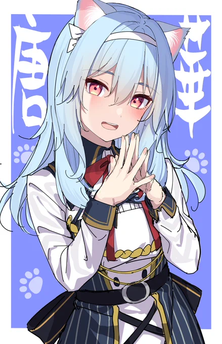 コースターが可愛かったからケモ耳も描いてみた 