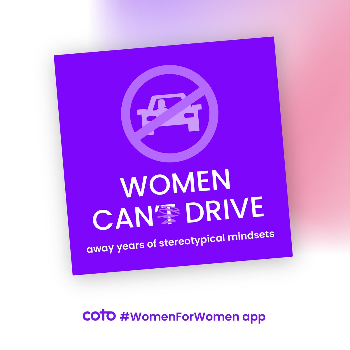Just another day of running over baseless stereotypes that have been orchestrated by people who don't like seeing women do anything.🤷‍♀

Let's discuss this and more, on coto - a #womenforwomen safe space!💜 

Link below!👇 🔗 
app.coto.world/home

#womenempowerment #cotoapp