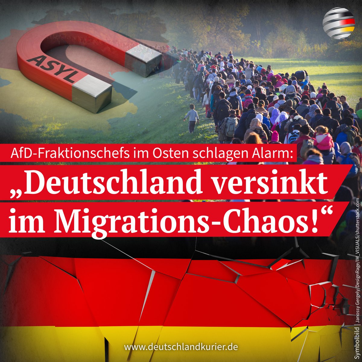 Deu_Kurier's tweet photo. Die #Fraktionsvorsitzenden der @AfD in den ostdeutschen #Landtagen haben eindringlich einen sofortigen #Stopp der illegalen #Masseneinwanderung gefordert:

https://t.co/eNNjNThA0w https://t.co/jCArrNjzOG