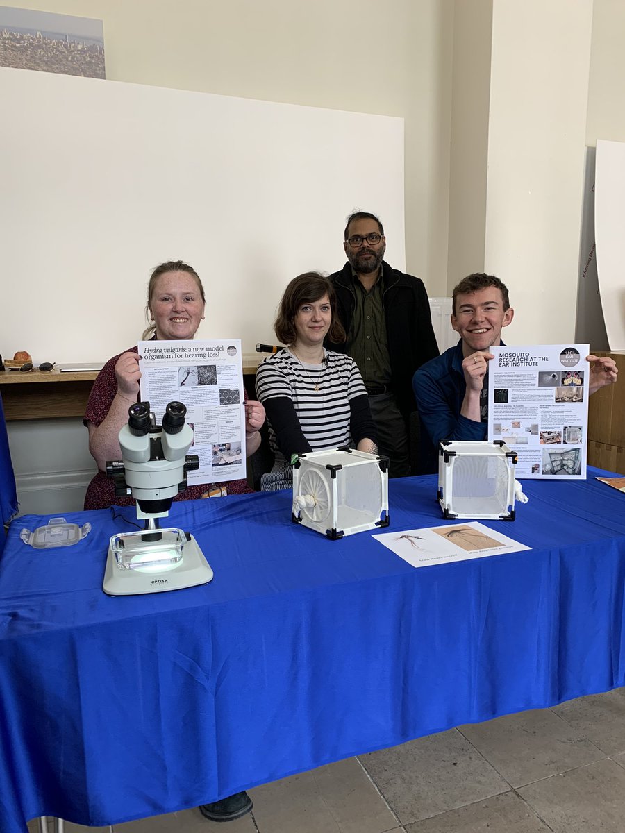 ModestaBlue's tweet image. So happy to see my @UCLEarInstitute colleagues at #UCLTechShowcase today!