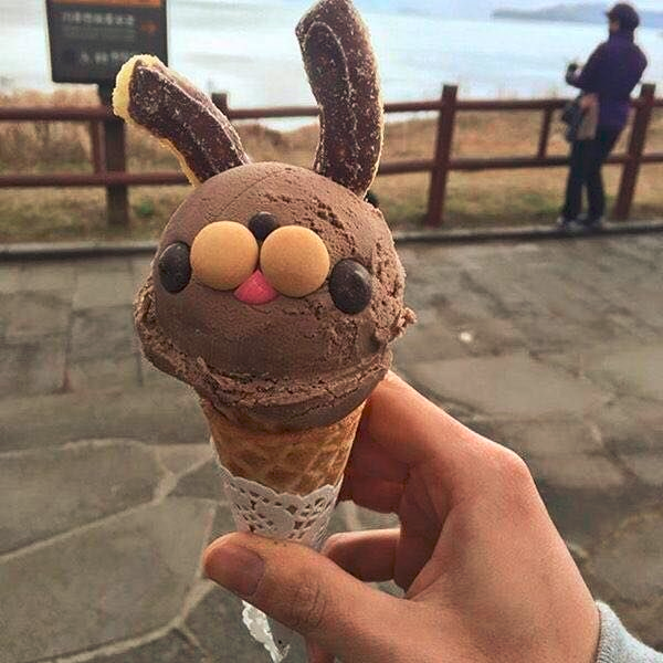 daily_dolce's tweet photo. Bunny ice cream https://t.co/1NgS7Ojsdf