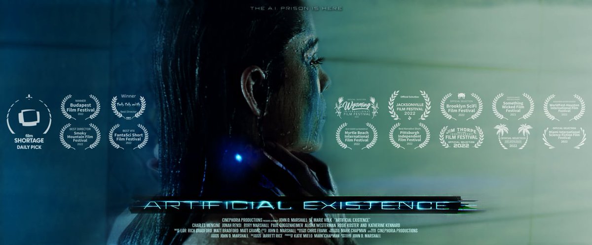 FilmShortage's tweet photo. Don't miss the premiere of Artificial Existence, a thrilling sci-fi film exploring the consequences of a world ruled by artificial intelligence. Watch now on FS!

#ArtificialExistence #SciFiMovie #Premiere

https://t.co/fJIOUqTQdI https://t.co/v8WewczhkW
