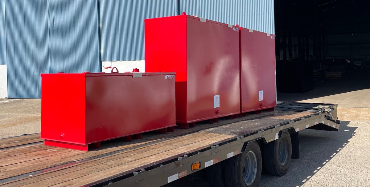 NewberryTanks's tweet photo. STI-Flameshield, Lube Oil, Skid and Fire Pump Tanks, oh my! This #TankThursday, we see lots of tanks shipped this week to Texas, Missouri, Virginia, Florida and other states!
#STISPFA #Flameshield #LubeOil #OilandGas #PetroleumTanks https://t.co/v6wYItHoVz
