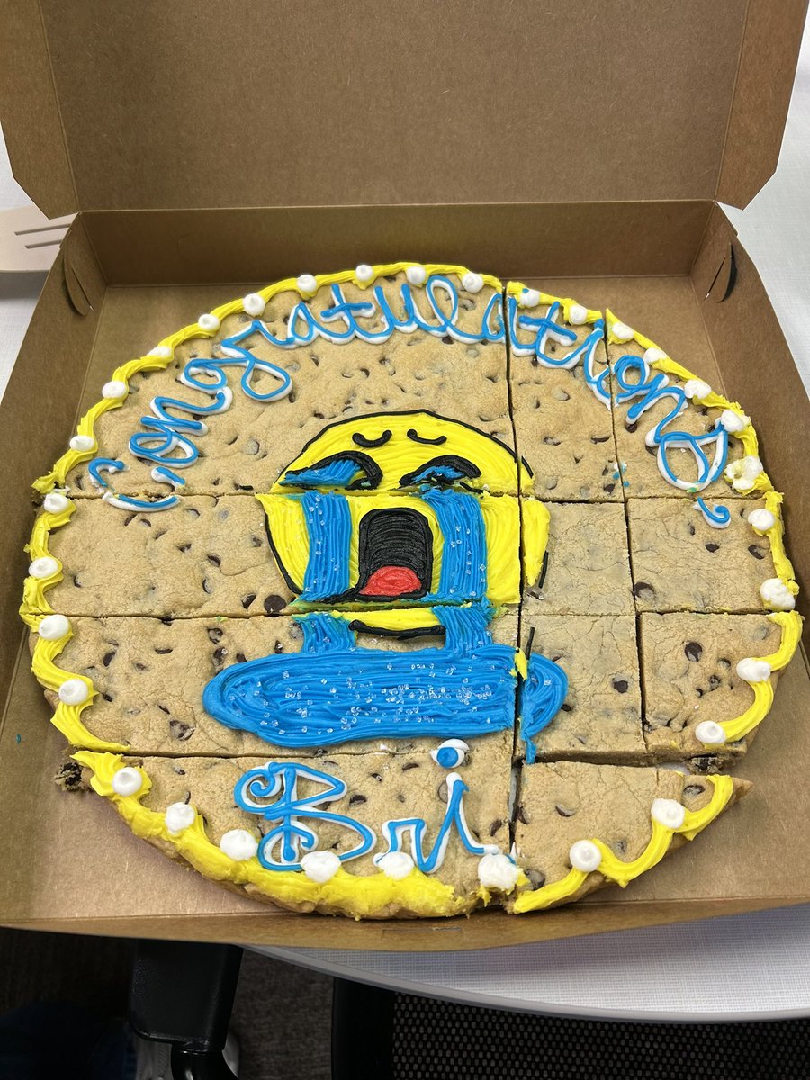 Our lab send offs are bitter and VERY sweet! Goodbye to Bri, our lab manager of the past 3+ years 💛 she accepted a position as the Wetlands Program Coordinator at the Kickapoo Tribe. butter cake + cookie cake which describes some feelings of the lab 😭