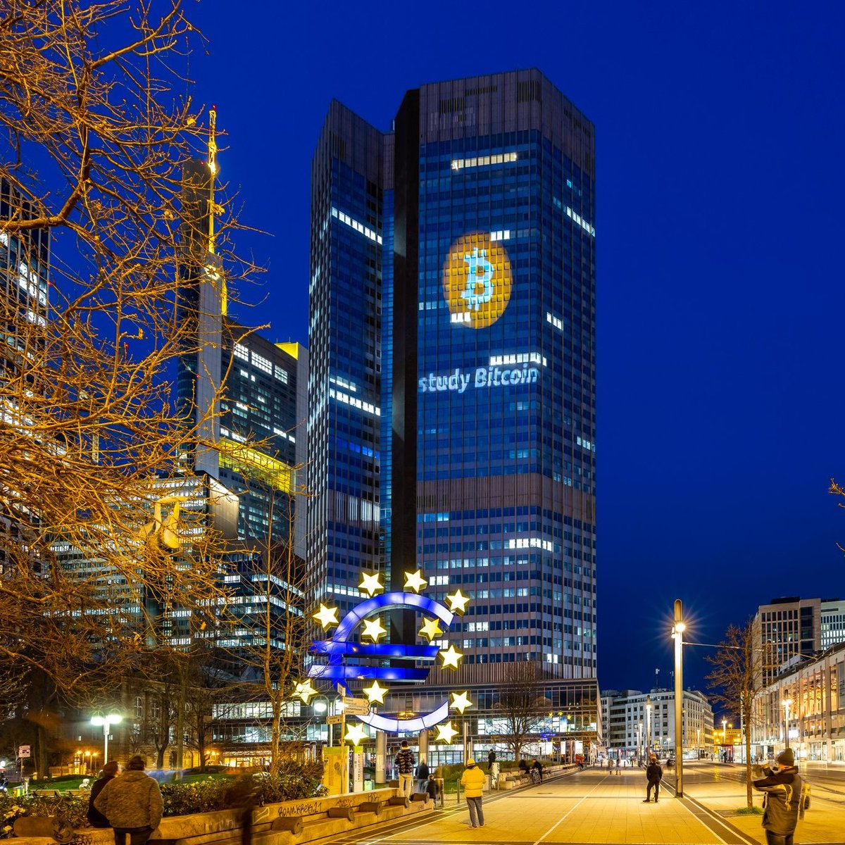 🇪🇺 #Bitcoin on the Euro Central Bank in Germany 🇩🇪