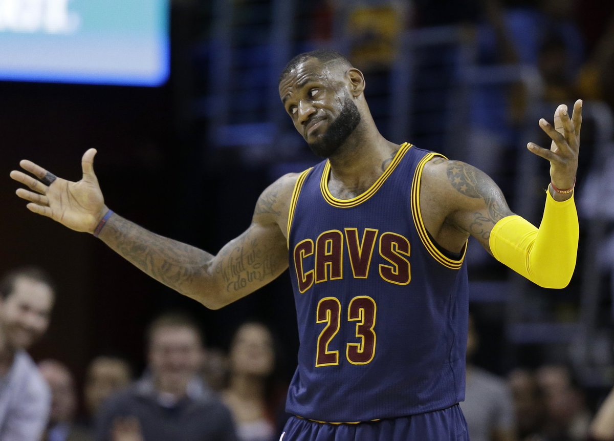 shendy456's tweet photo. Finals appearances with LeBron:
Wade: 4
Bosh: 4
Kyrie: 3
Love: 3 (was hurt in 2015)
AD: 1

Finals appearances w/out LeBron:
Wade: 1
Bosh: 0
Kyrie: 0
Love: 0
AD: 0

The goal is to win, right?

LeBron gives his teammates way more chances to win but they say he makes nobody better? https://t.co/4L4TiZHGWN