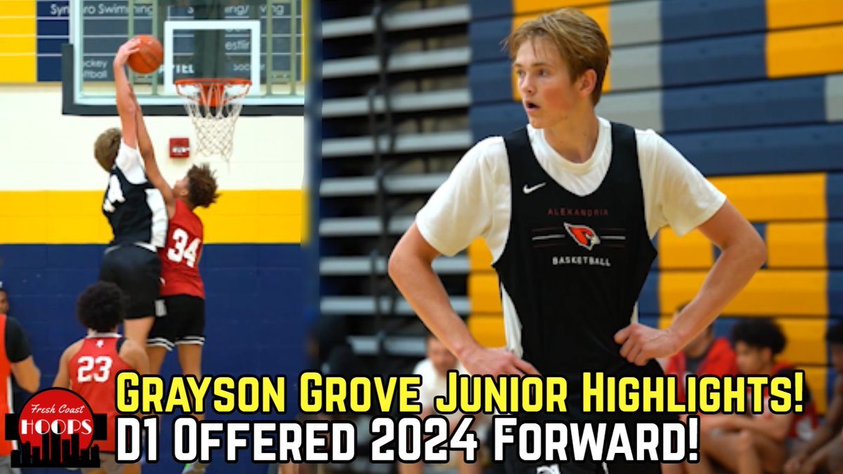 FreshCoastHoops's tweet image. New Video!

Grayson Grove Junior Highlights! 6'9 2024 PF With Offers From NDSU, St. Thomas, And More @GraysonGrove5 

Full video: youtube.com/watch?v=3j9kgA…