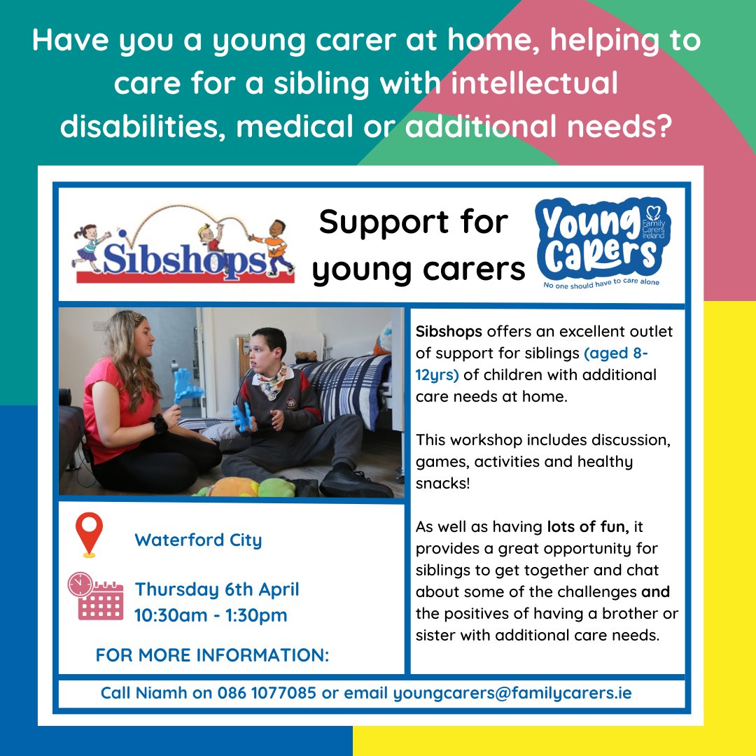 WaterfordDN's tweet photo. #Waterford #YoungCarers #Sibshops https://t.co/XztwKycpRv