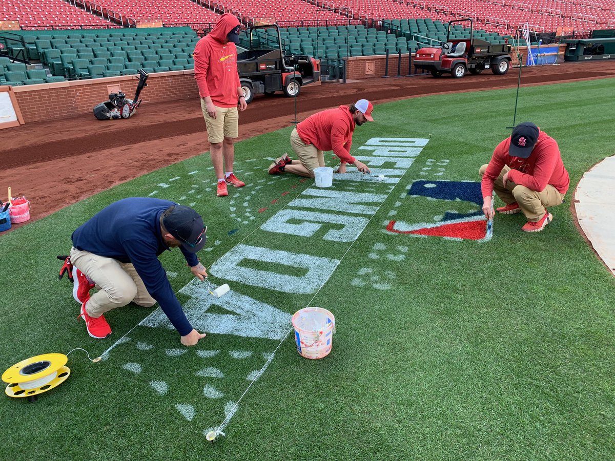 Cardinals's tweet image. Good morning St. Louis! #OpeningDaySTL