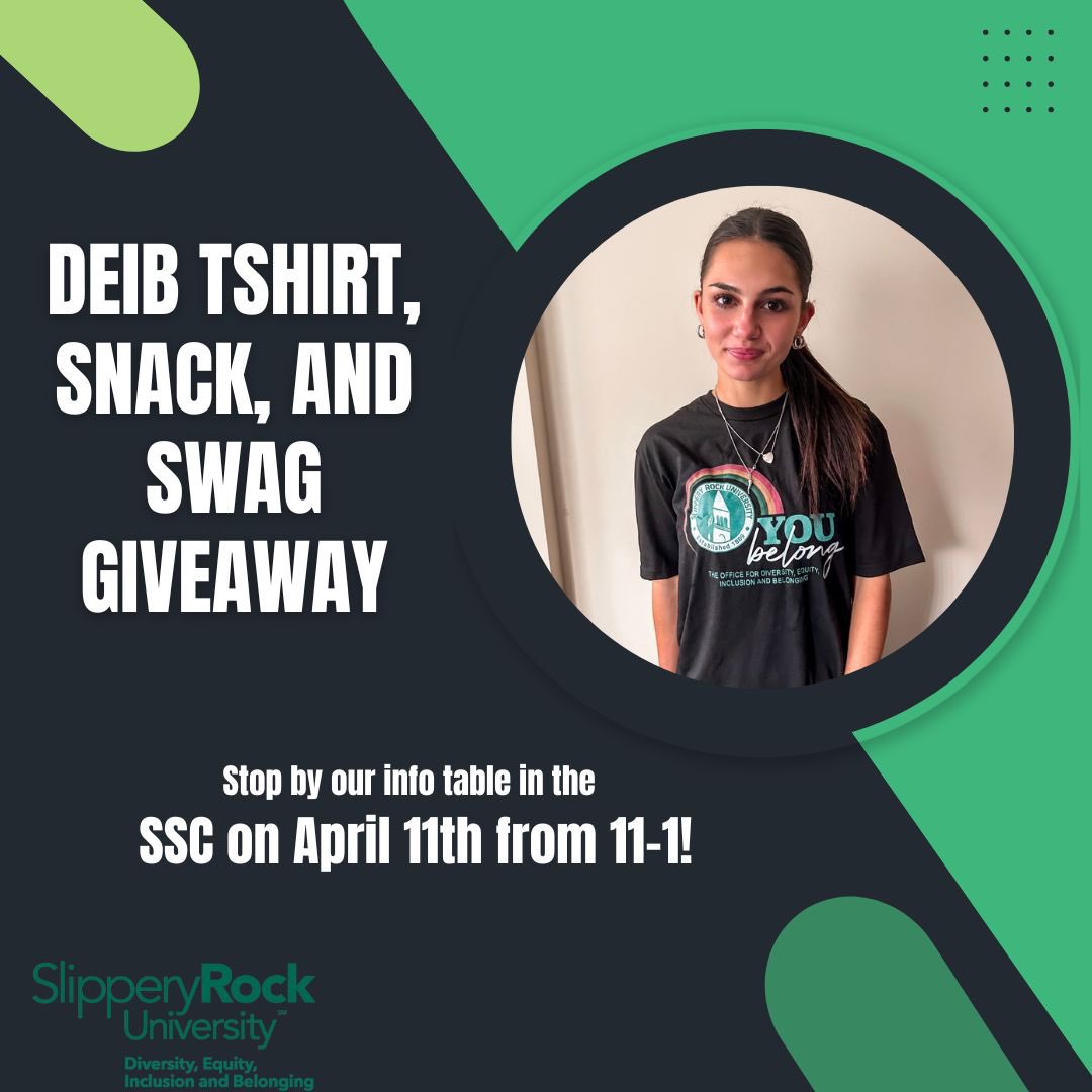 Stop by our info table on April 11th!