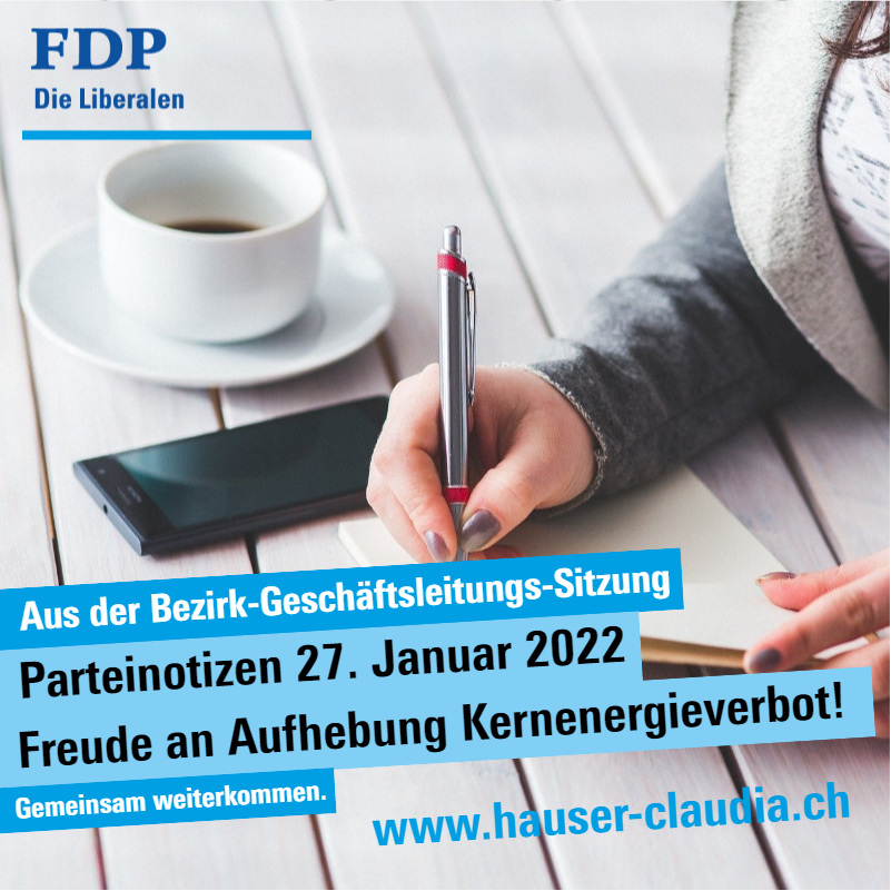 ClaudiaHauser10's tweet photo. Notizen aus der Bezirkspartei-Geschäftsleitungssitzung

Aus der Sitzung vom 25. Januar 2022 /  Zur ersten Sitzung im neuen Jahr hat sich die Geschäftsleitung der FDP.Die Liberalen Bez https://t.co/xy1TcUvebx