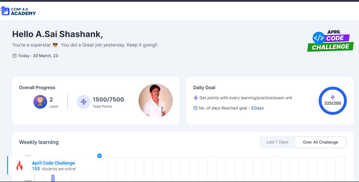 AllampallySais2's tweet photo. Hello everyone, this is my day 2 of April code challenge

#coding #aprilcodechallenge
#pythonprogramming #linkedin #ccbp #ccbpian #ccbp4 #nxtwave #wipro #work #learningeveryday  #codinglife  #programminglife  #ccbphour #mycodingchallenge #rahulattuluri #sashankgujjula https://t.co/O6n49OhyH4