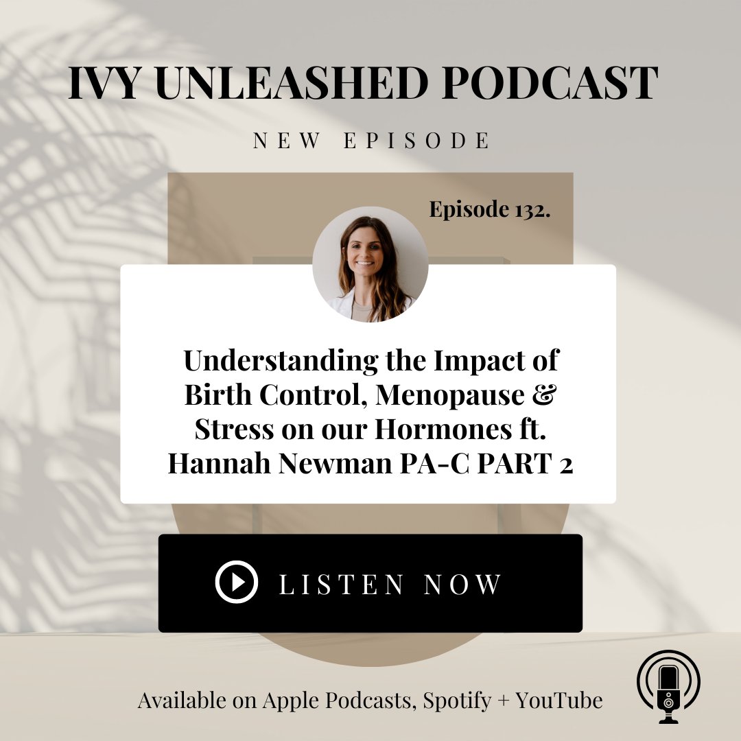 Hannah Newman is so full of knowledge, we had to create a Part 2. Today’s episode will dive deep into birth control, menopause, energy, information regarding supplements, life expectancy, and so much more.

LISTEN HERE- goldivyhealthco.com/podcast

#womenshealth #womenshormones