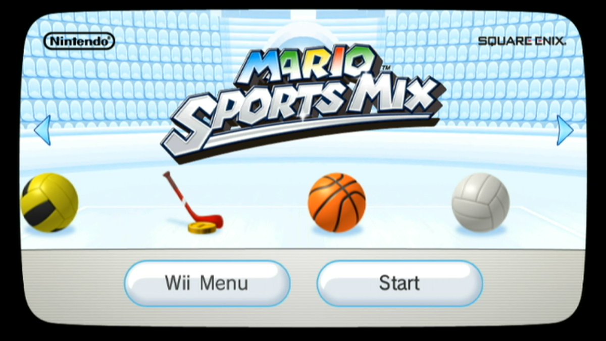 MouraBros's tweet photo. Title Screen Thursday
Mario Sports Mix
#titlescreenthursday #Nintendo #nintendowii #wii #mariosportsmix #mariobasketball #mariovolleyball #mariododgeball #mariohockey #supermario #luigi #princesspeach #Bowser https://t.co/sKD91ArMtb
