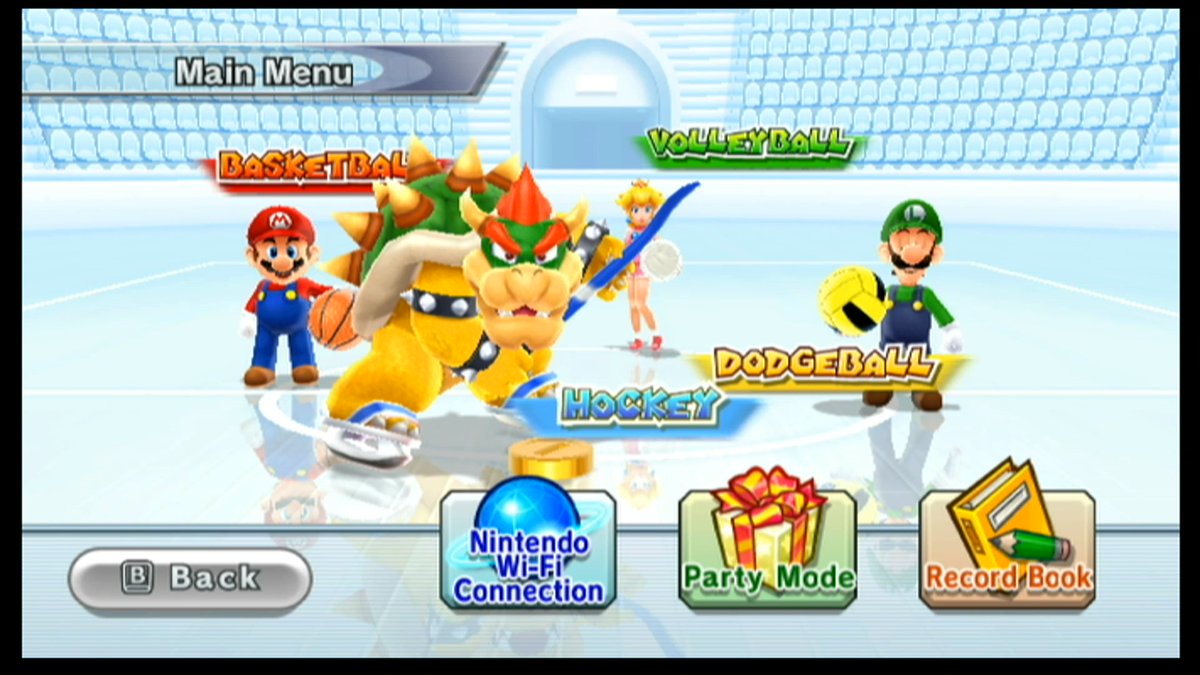 MouraBros's tweet photo. Title Screen Thursday
Mario Sports Mix
#titlescreenthursday #Nintendo #nintendowii #wii #mariosportsmix #mariobasketball #mariovolleyball #mariododgeball #mariohockey #supermario #luigi #princesspeach #Bowser https://t.co/sKD91ArMtb