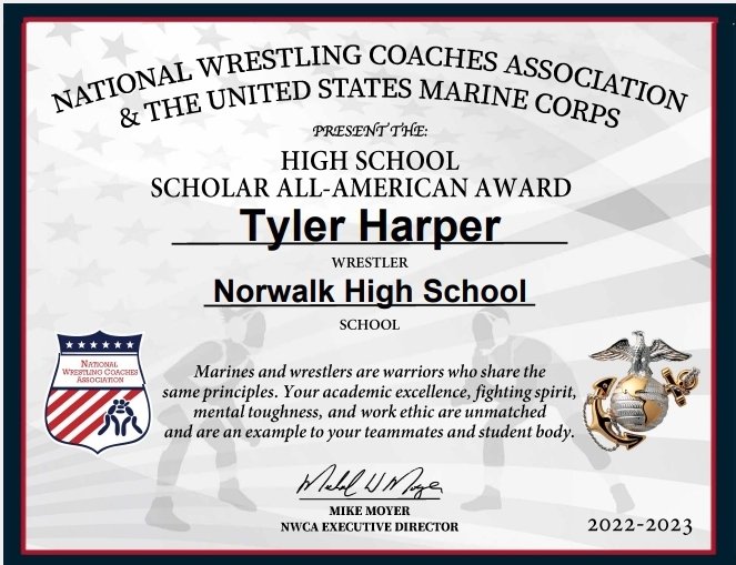 warrior_wrestle's tweet photo. These 2 exemplified all year what it meant to be leaders on and off the wrestling mat. Congratulations to Tyler Harper and Donovan Card for being selected as Academic All-Americans! https://t.co/gNzEDiwK1L