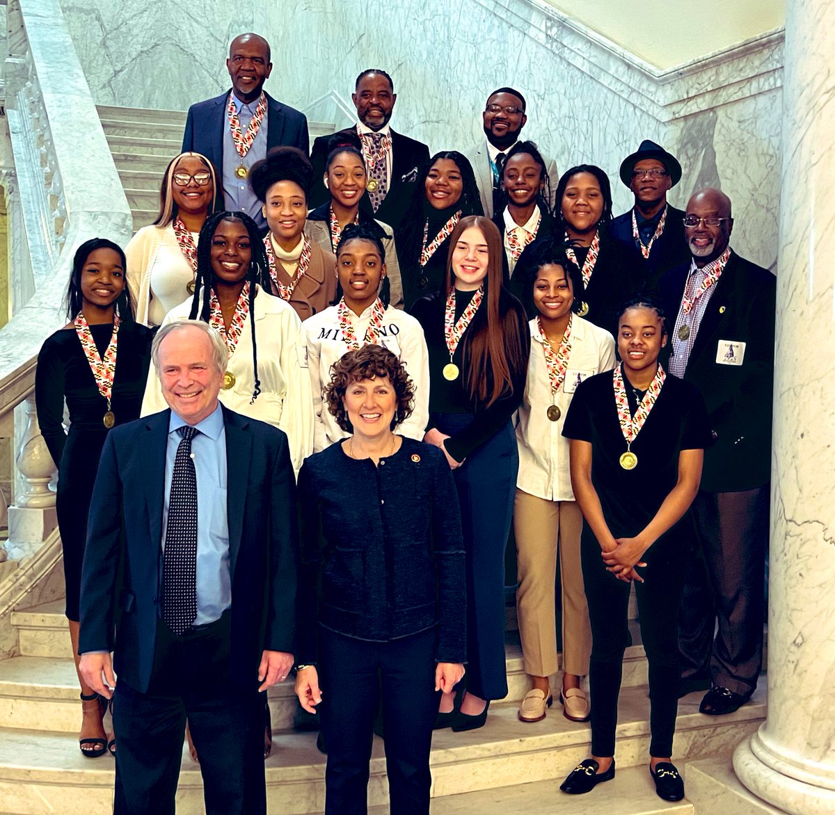 PikesvilleHS's tweet photo. Thank you @shellyhettleman &amp; @DelDanaStein for welcoming our girls to the State House yesterday to acknowledge &amp; celebrate their 3rd 1A State Championship! https://t.co/pDKpsV4ycE