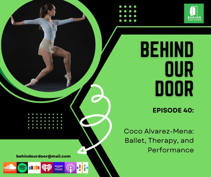 🚨 Calling all artists and athletes! You won’t want to miss this episode! 🚨

Nancy and Julie chat about therapy and performance with Coco Alvarez-Mena of the Joffrey Ballet

Listen here: open.spotify.com/episode/6qtAas…