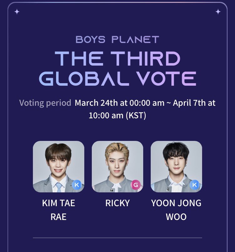 Samroxurworld's tweet photo. Y’all I legit downloaded the mnet app JUST to vote for Ricky, and now he’s making his way to top 9? YESSSS #BOYSPLANET https://t.co/e8ld4IC1iX