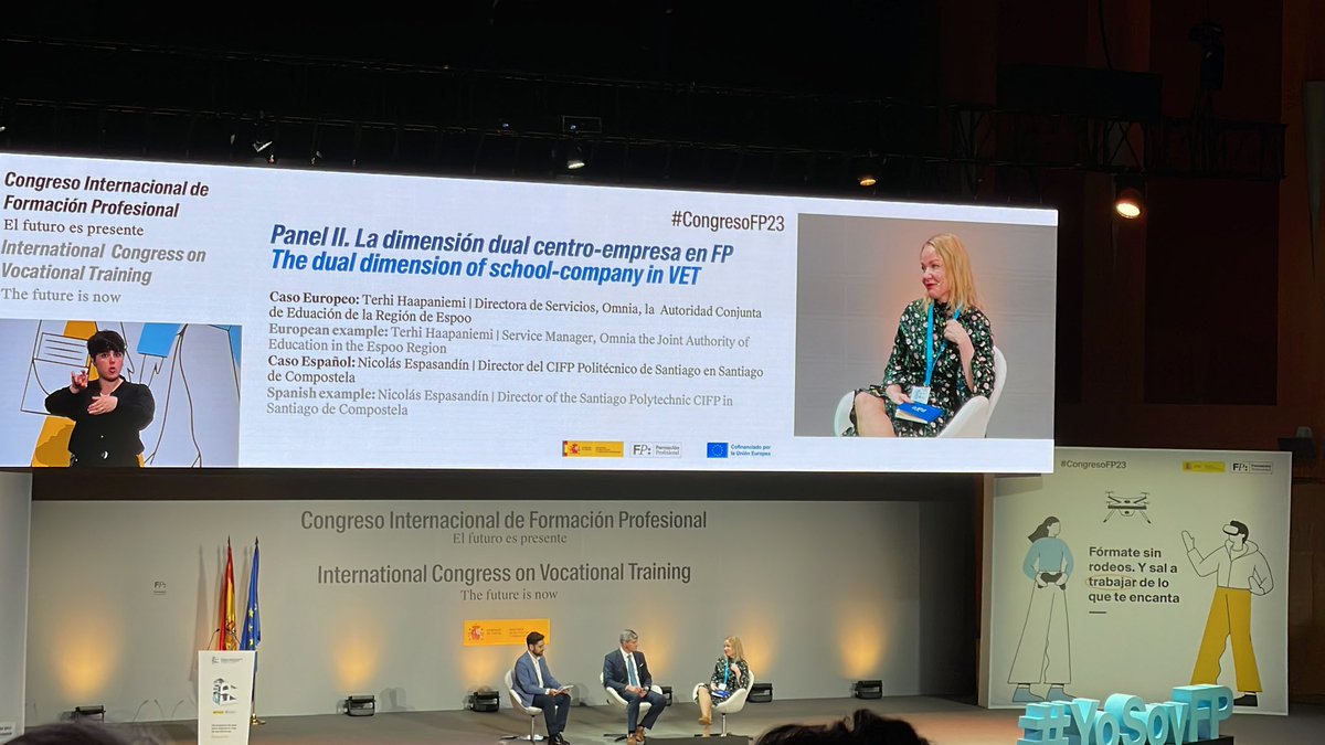 LuisCMata1's tweet photo. #CongresoFP23 FP dial en Europa. Terhi Haapaniemi nos cuenta el caso finés #CongresoFP23 https://t.co/6Ad0oTGvDx