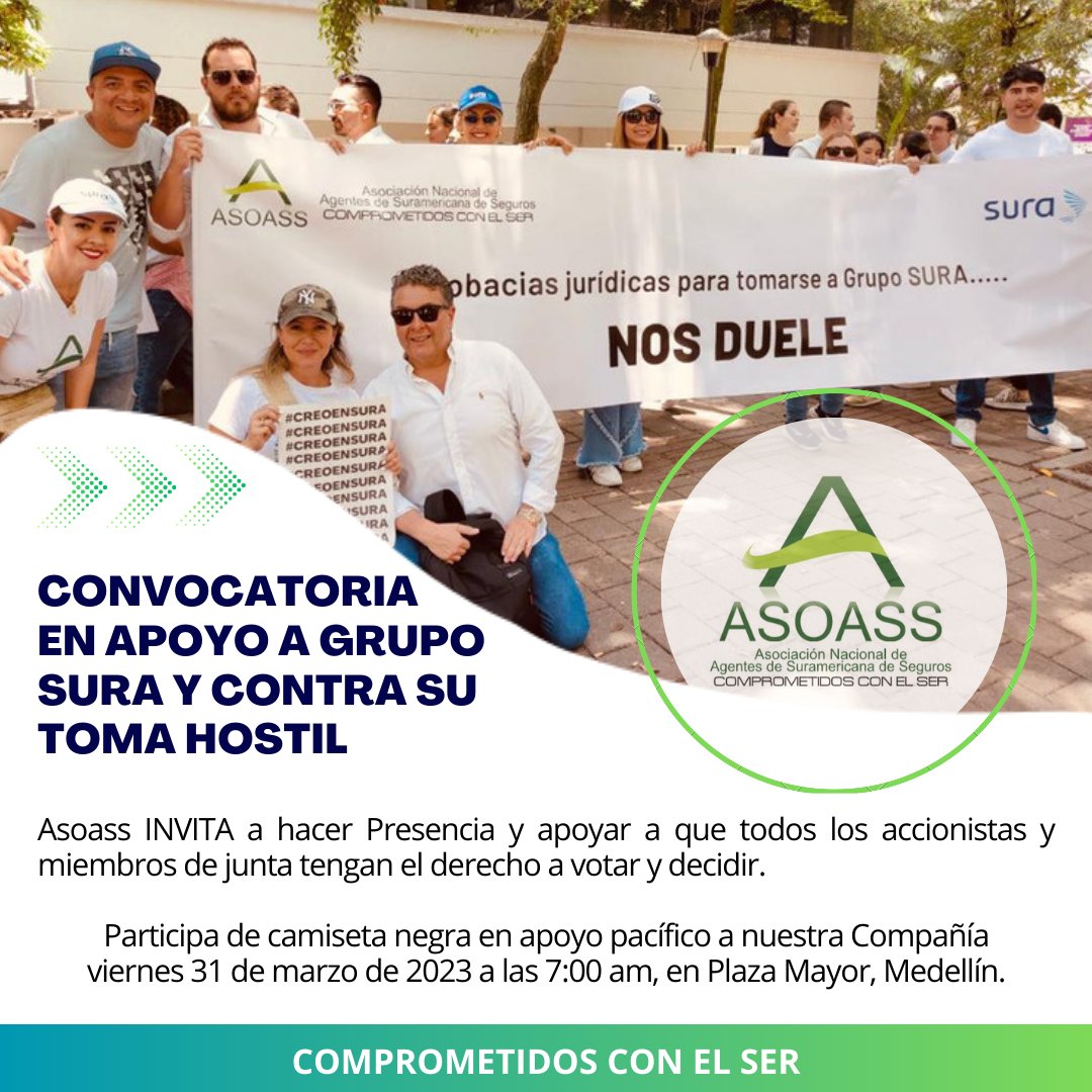 asoass on X: Buenos días señor Asociado, Contamos con tu presencia mañana  31 de marzo de 2023 a las 7:00 am en Plaza Mayor, Medellín. Asoass... 💪😃  Comprometidos con el ser 😃👊