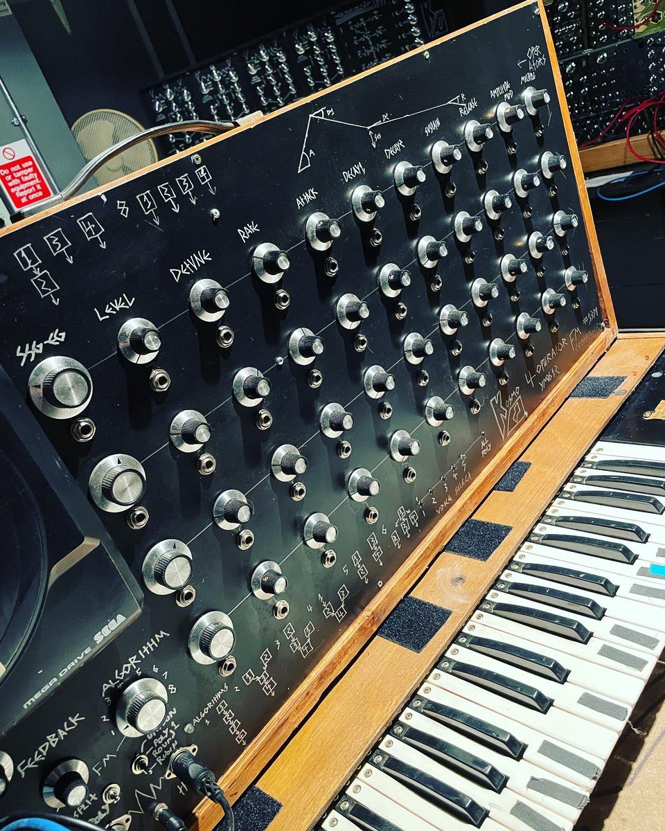 Open season is coming up. Dusting off some machines that have not yet been on display including the sega megadrive synthesizer. Setting it up so it's easy to have a go on. Headphones and all.