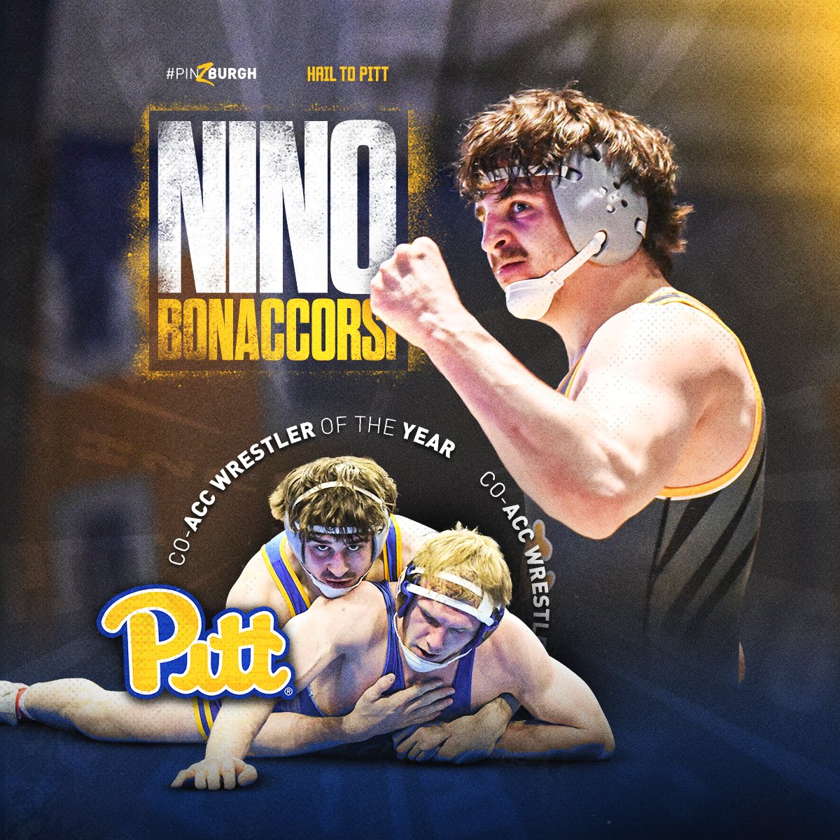 Pitt_WRES's tweet photo. ᴄᴏ-ᴀᴄᴄ ᴡʀᴇꜱᴛʟᴇʀ ᴏꜰ ᴛʜᴇ ʏᴇᴀʀ 🏆

Nino Bonaccorsi 🥇 @NeenBon 

Another historic, well-deserved honor for Pitt's 2023 NCAA Champion at 197 👏

#H2P » @theACC https://t.co/8yEvNMZCU4