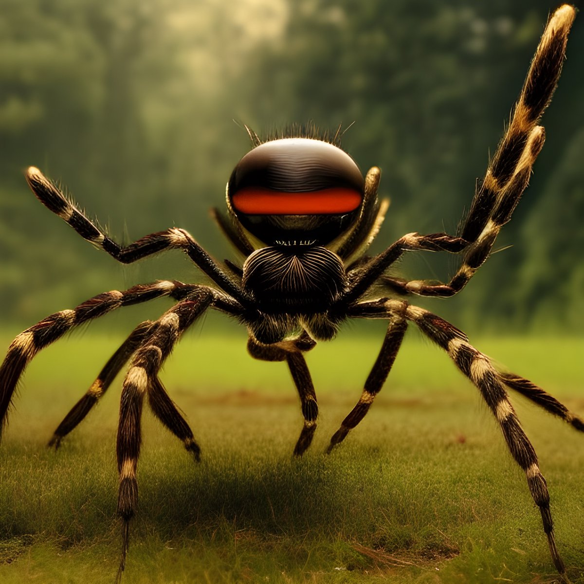 Hawx_Pest_Ctrl's tweet photo. We decided to try #AI Pest Control art, and here's what we got. If you're seeing any giant AI-generated spiders in your home, call Hawx 🫣 https://t.co/5MyJx39KhK