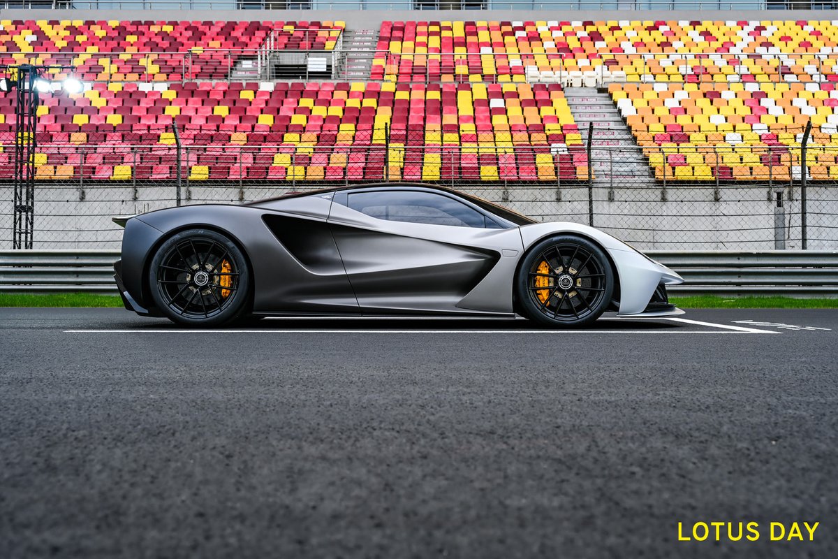 lotuscars's tweet photo. A year after Eletre’s London reveal, our first customers collected the Hyper SUV at a special celebration at the Shanghai F1 circuit. Lotus founder’s son, Clive Chapman, and F1 champ Jenson Button joined the event as a series of 75th anniversary celebrations get underway. https://t.co/7TORualSvN