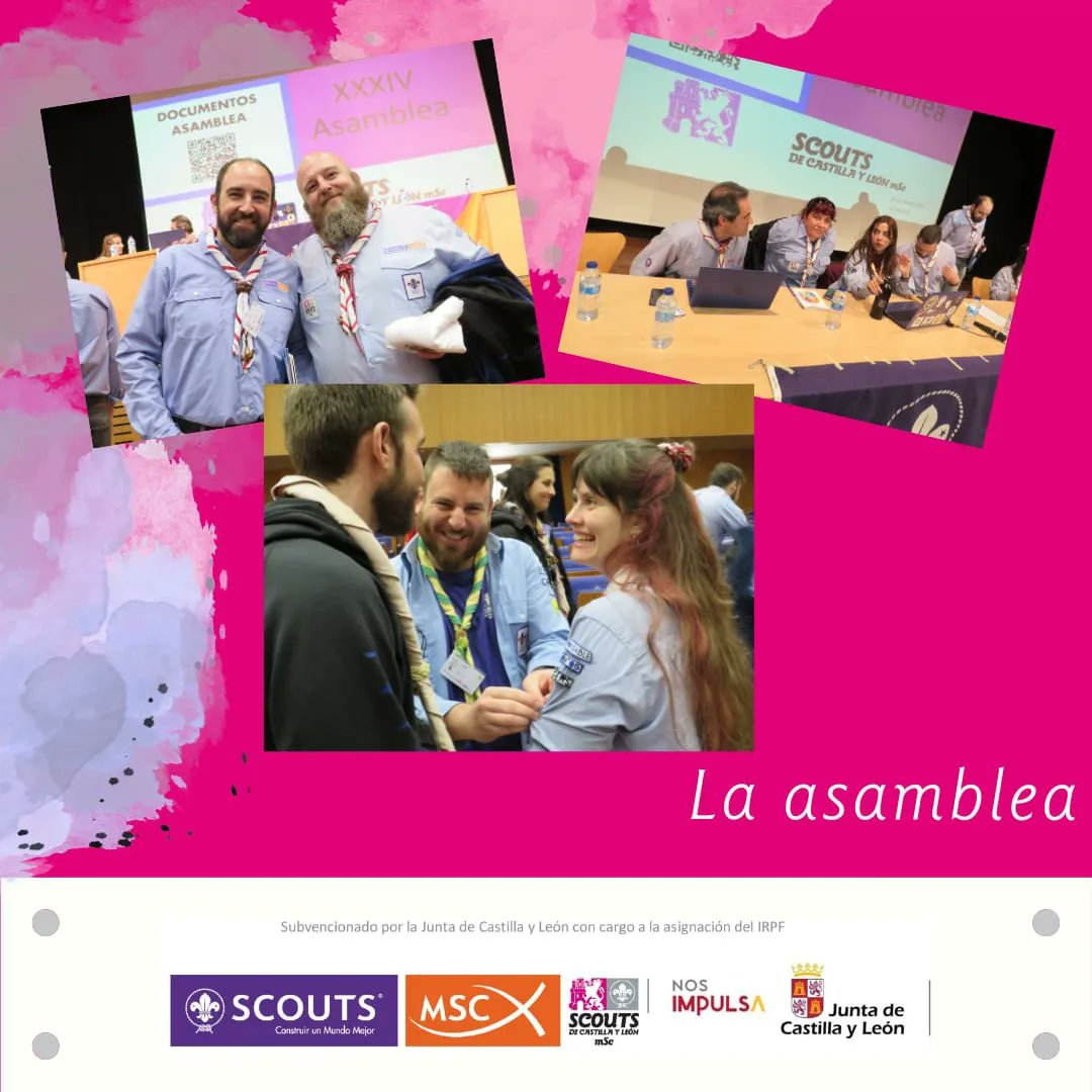 ScoutsCyL's tweet photo. Y aquí la segunda parte de los momentos vividos en la XXXIV Asamblea de Salamanca 2023. 😁❤️🤍⚜️
#yosoyscyl #scoutsmsc #scoutscyl #castillayleon #XXXIVasambleascylMSC https://t.co/fYOBBiwFTf
