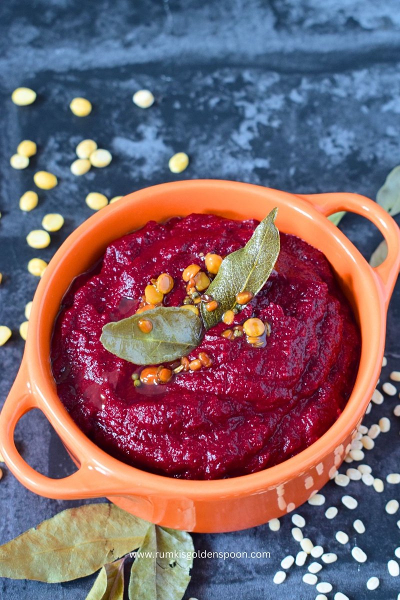 RumkiSpoon's tweet photo. Recipe link: https://t.co/1IZdycf6R0

#beetrootpachadi aka #beetrootchutney is an asset #southIndianchutney recipe. It is a spicy, flavoured savoury chutney recipe which is mostly relished with dal-rice, dosa, idli and flatbreads.
#homemade #indianfoodbloggers #delicious #vegan https://t.co/VgBcw3GlD2