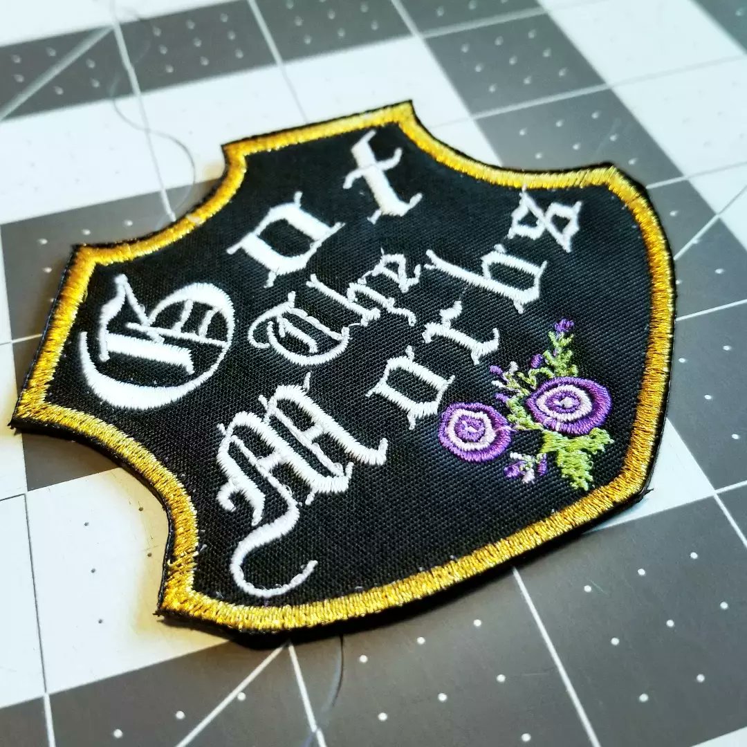 ThreadByDawn's tweet photo. Sometimes, a case of The Mondays is a permanent condition.

These opulent #patches are new and stocked in the shop!

#patch #embroideredpatch #patchshop #patchaddict #patchesandpins #gothpatch #gotthemorbs #goth #gothfashion #gothlife https://t.co/oMmAHHyGsS