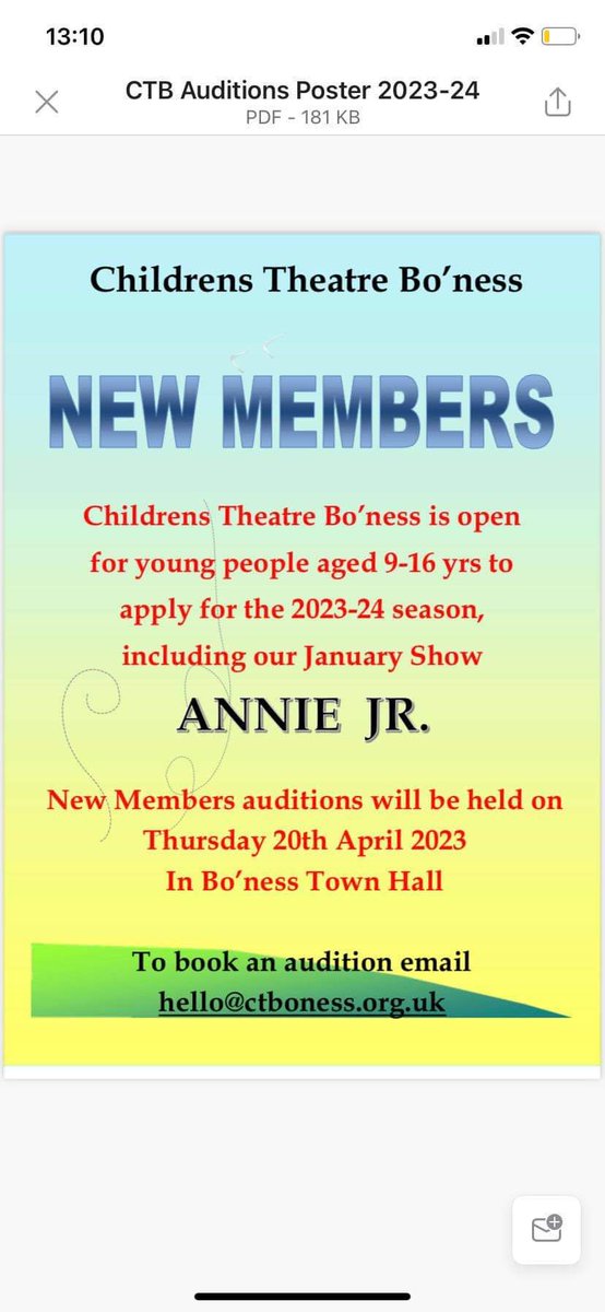 Children’s Theatre Bo’ness tweet media