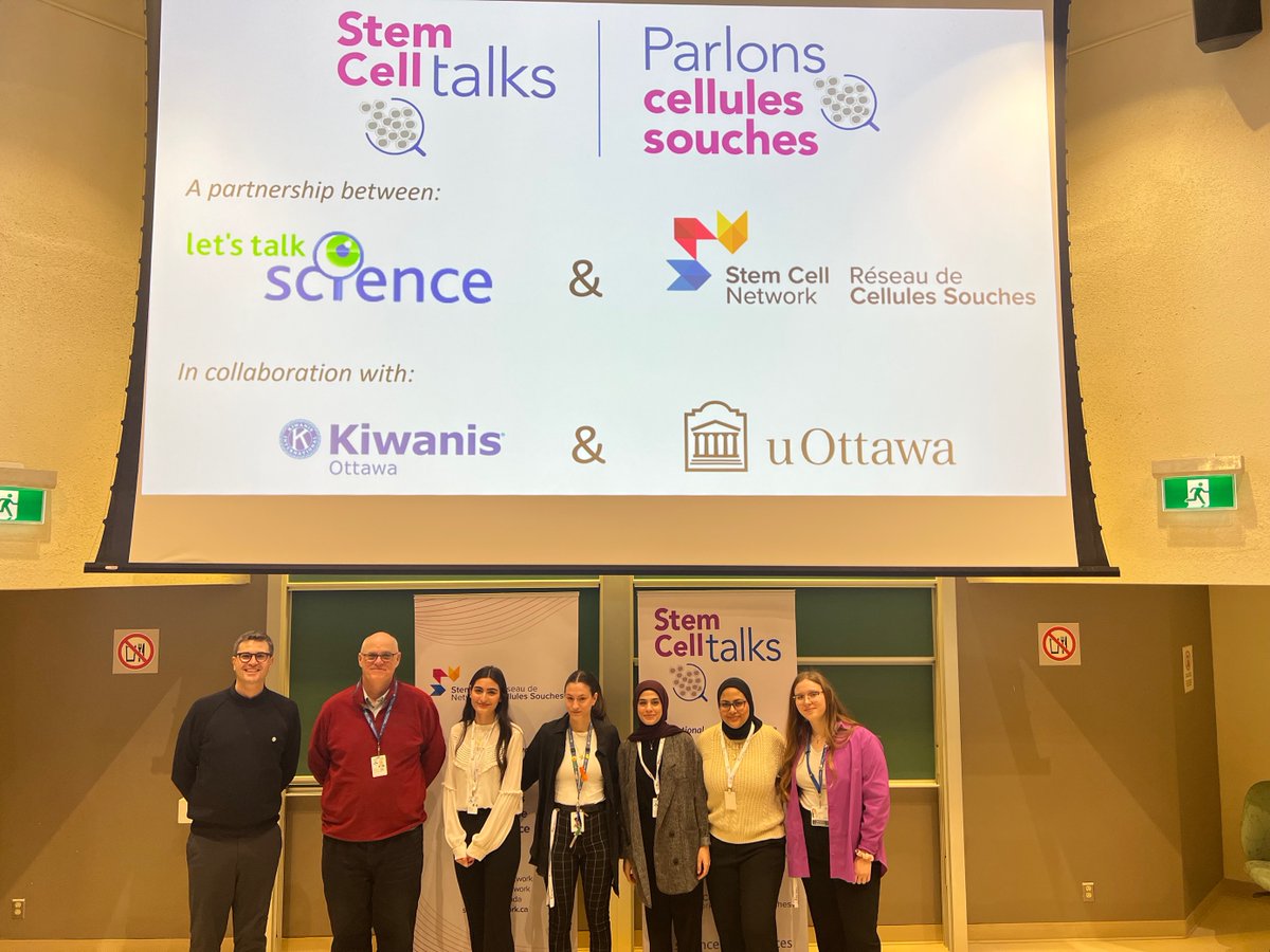 Stem Cell Network (@stemcellnetwork) on Twitter photo SCN is excited to be at Ottawa’s <a href="/StemCellTalks/">StemCellTalks</a> today – a national outreach initiative that promotes #stemcell discovery and dialogue in high school classrooms across Canada, in partnership with
<a href="/LetsTalkScience/">Let's Talk Science</a>. <a href="/SCTOttawa/">StemCellTalks Ottawa</a> SCN is excited to be at Ottawa’s <a href="/StemCellTalks/">StemCellTalks</a> today – a national outreach initiative that promotes #stemcell discovery and dialogue in high school classrooms across Canada, in partnership with
<a href="/LetsTalkScience/">Let's Talk Science</a>. <a href="/SCTOttawa/">StemCellTalks Ottawa</a>