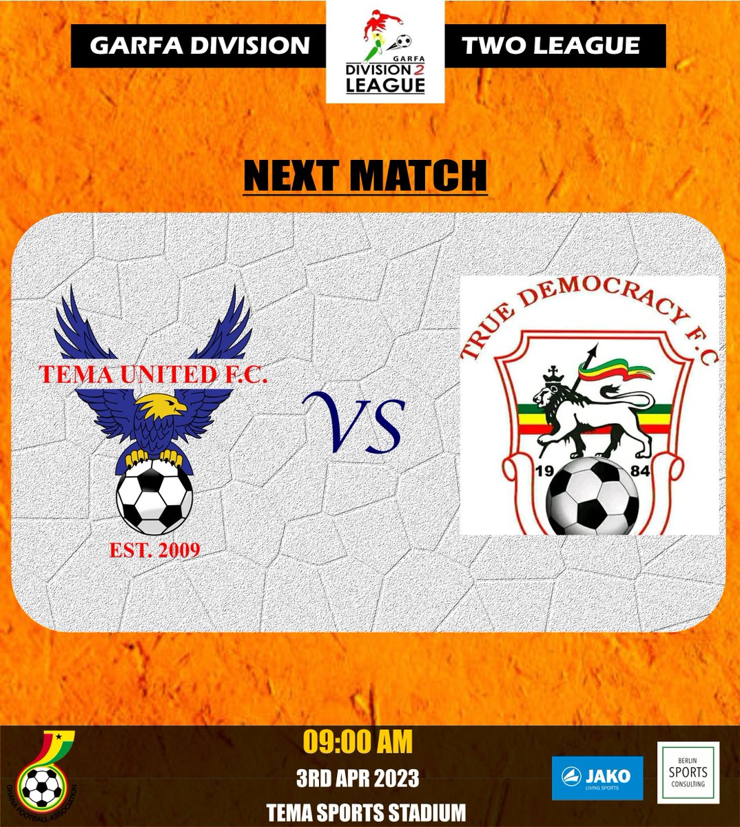 TemaUnitedFC's tweet photo. LOCAL DERBY............................

We face True Demo Fc as our first match in the second round......
@ Tema Sports Stadium
Make it a point 

@AccraGarfa 
@mygtvsports 
@CAF_Media https://t.co/0vStvHhXSC