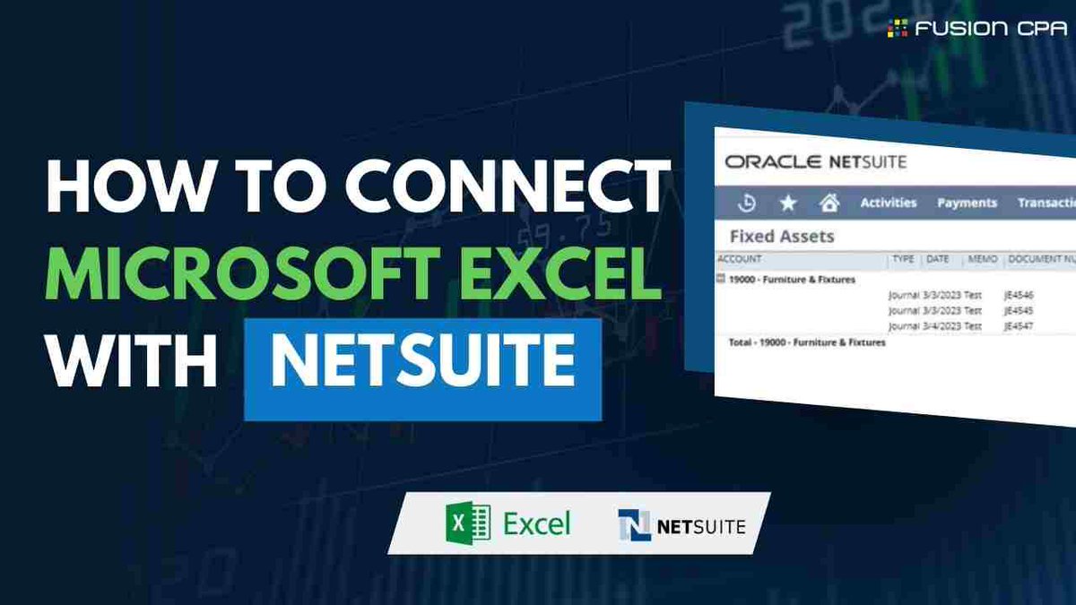 FusionCPAs's tweet image. Streamline your workflow with ease! Learn how to seamlessly connect Microsoft Excel to NetSuite in just a few simple steps | youtu.be/PG274qt7Kcc

#NetSuite #NetSuiteIntegration #ExcelNetSuite #WebQuery #FinancialGuidance #howto @CortesCPA