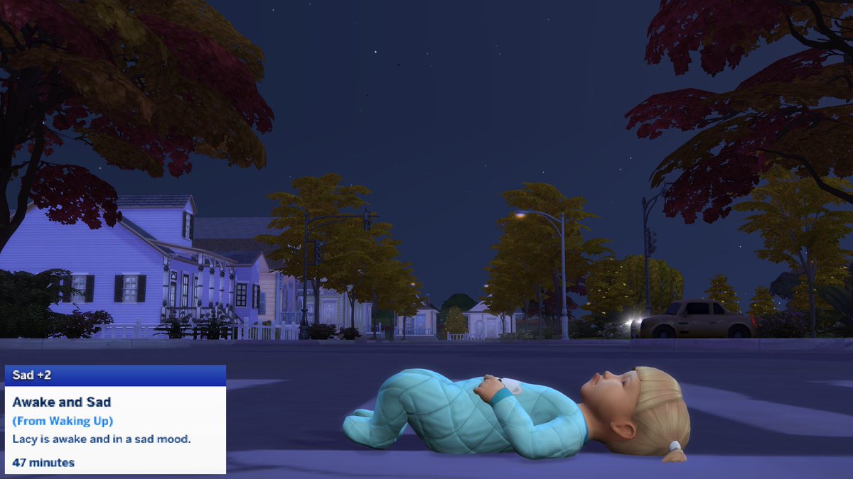 Aren't we all just Awake and Sad? #TheSims4 #TheSims4Infants