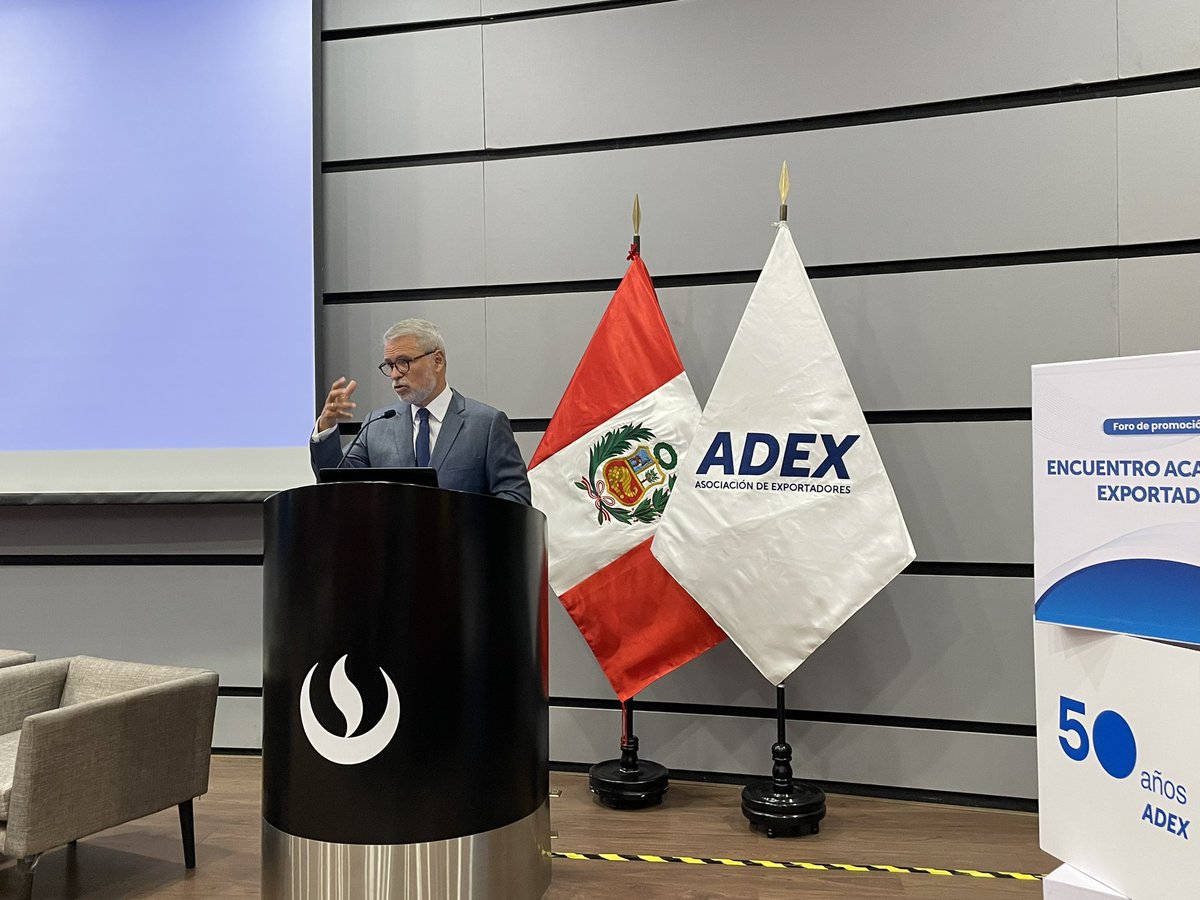 ADEX_PERU's tweet photo. #envivo
Se da inicio al Encuentro Académico Exportador “Relaciones Bilaterales y Aprovechamiento del ALC Perú - Australia”, evento coorganizado junto a la @UPCedu y el apoyo de la Embajada de Australia en Perú (@embauslima). 🇵🇪 🇦🇺
Síguelo aquí 👉 https://t.co/5PJpWRBqSg https://t.co/sUInN7uY7W