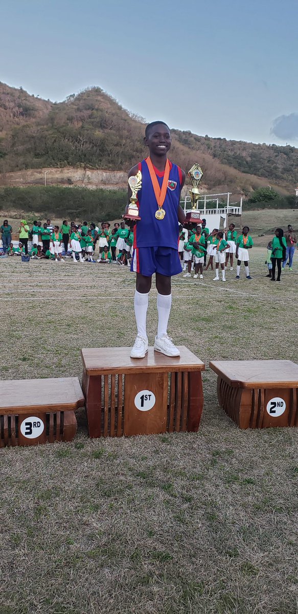 StAugustineMNI's tweet photo. Victor Ludorum and Class 3 Champion Boy of the 2023 Inter-Primary School Meet our very own: 

Amarion Monroe 

#teamSAS #teamBlue #staugustineprimary https://t.co/CYBdvJ978o