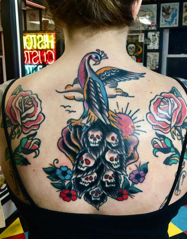 HistoricCustom's tweet photo. The colors tattoo are amazing 💜

#njtattooshop #njtattooartist #centralnjtattoo #centraljerseytattoo #tradionaltattoos #radtrad #inkedmag #inkedmagazine #brightandbold #skinartmag #tattoomagazine #skinart_traditional #luckysupply #stencilwizard #peacocktattoo #rosetattoo https://t.co/2qJ2P91Sj4