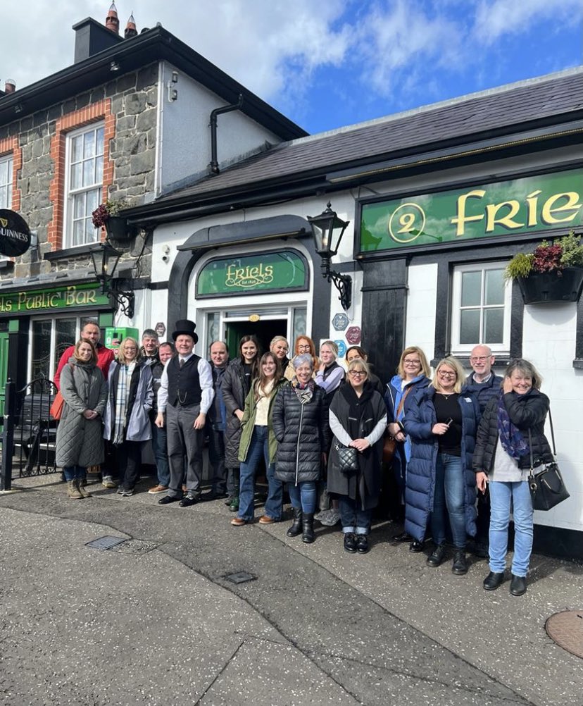 Dr Mooney welcoming the @MidUlster_DC Loughlinsholin tourism cluster group to Friels.  #tourismni #unwindingtime #loughinsholin #embraceagiantspirit #famineandfolklore #faminepot #folklore @HospUlster @NITouristBoard @TourismIreland @GoToIrelandCA @Media_IrelandUS