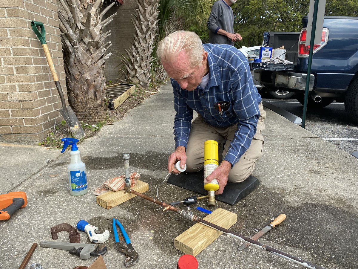 We give thanks for this talented group of men from <a href="/StMatthews_CHS/">St Matthews Lutheran</a>. They spent part of this week at #CoastalRetreat doing some facility upgrades, including installing energy-efficient LED’s and refreshing the outdoor shower. 

Please join us in sharing our appreciation!