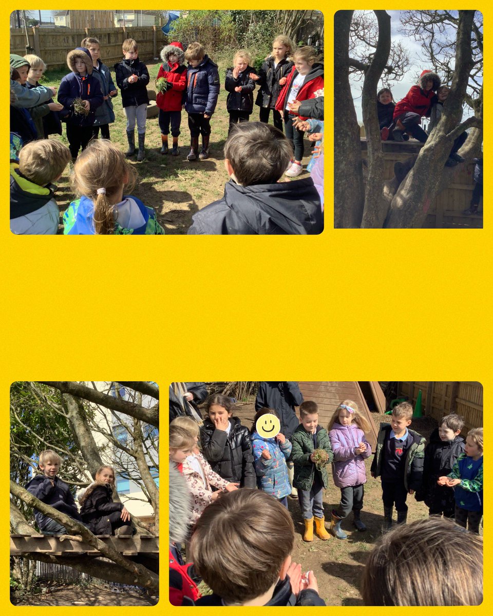 ysgolyddraig's tweet photo. #YYDRheidol today we searched forest school for the hidden eggs to get a special treat, we made Easter nature cards, explored the tree house and finally sat with our friends for a lovely cup of hot chocolate. Diolch @walkinthewild1 #YYDWellness #YYDexplore https://t.co/MbM01LLB3S