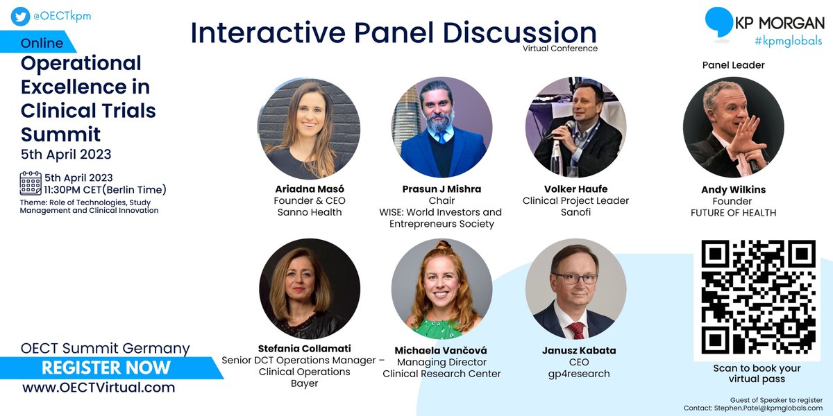 online OECT Summit #oectkpm <a href="/KPMGLOBALS/">KP-MORGAN</a> #paneldiscussion #clinicaltrials #clinicalinnovation #decentralizedtrials #DCTs #pharma #MedTech